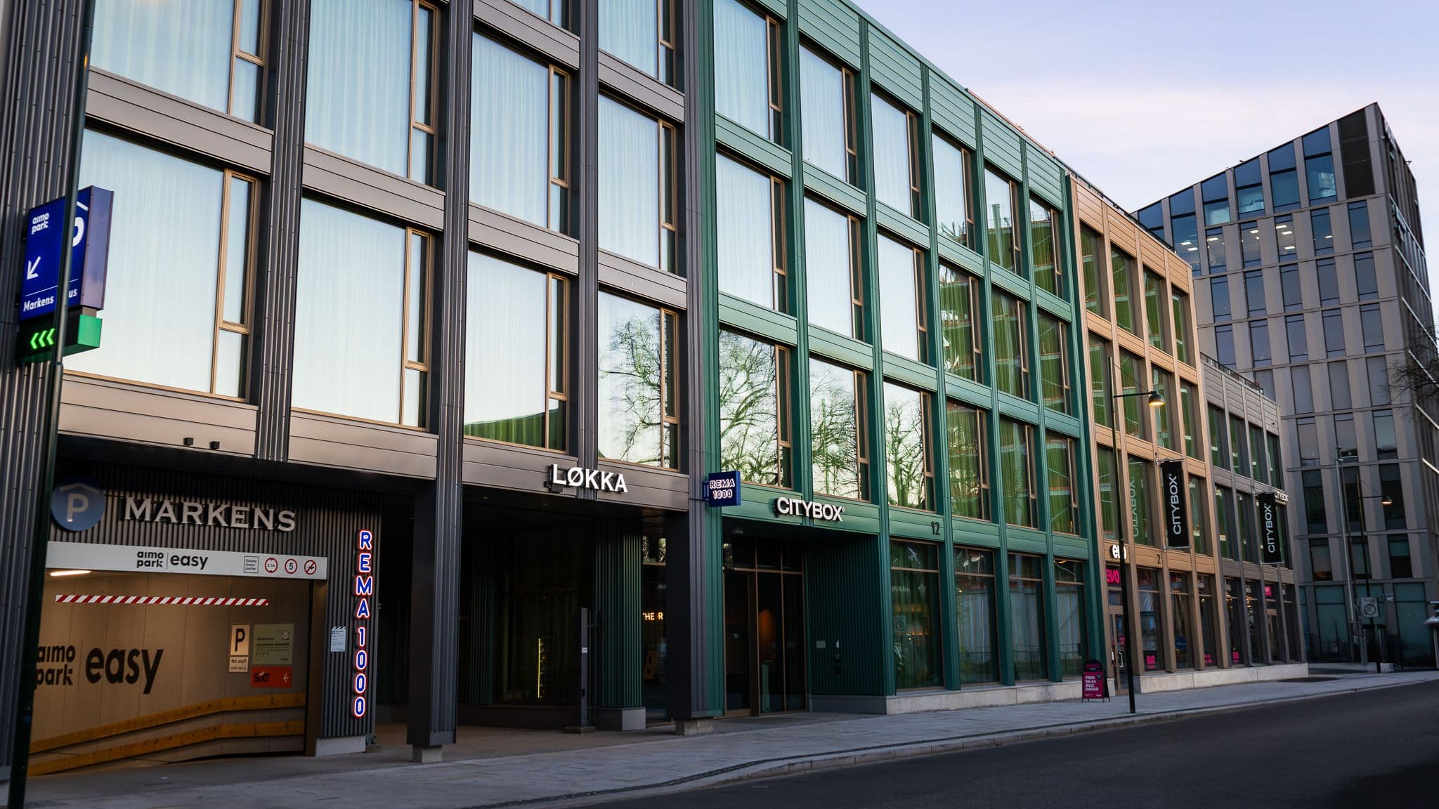 Facade on Citybox Kristiansand