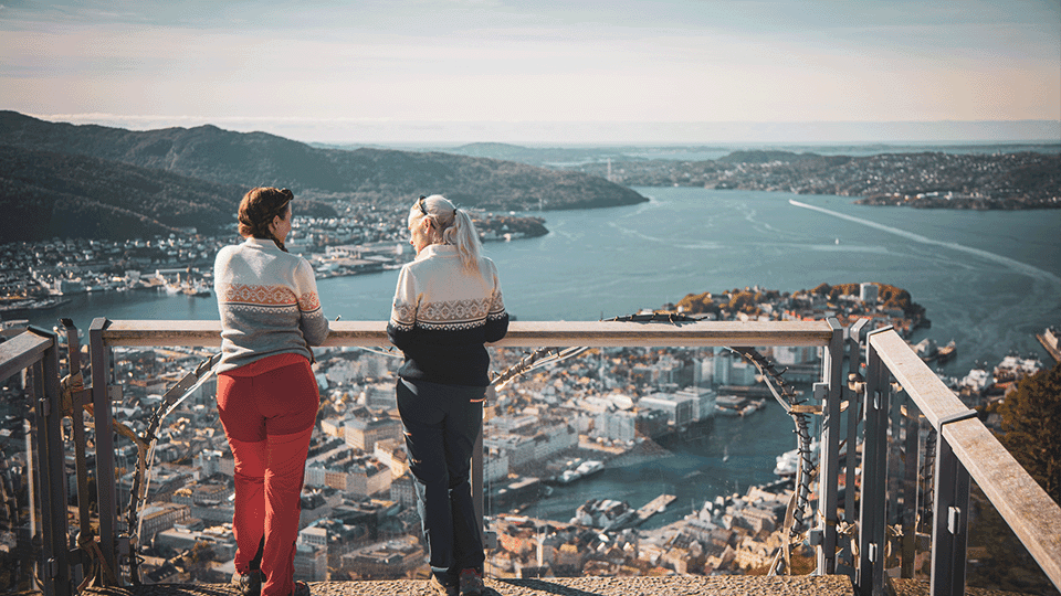 Le Mont Fløyen et le Funiculaire