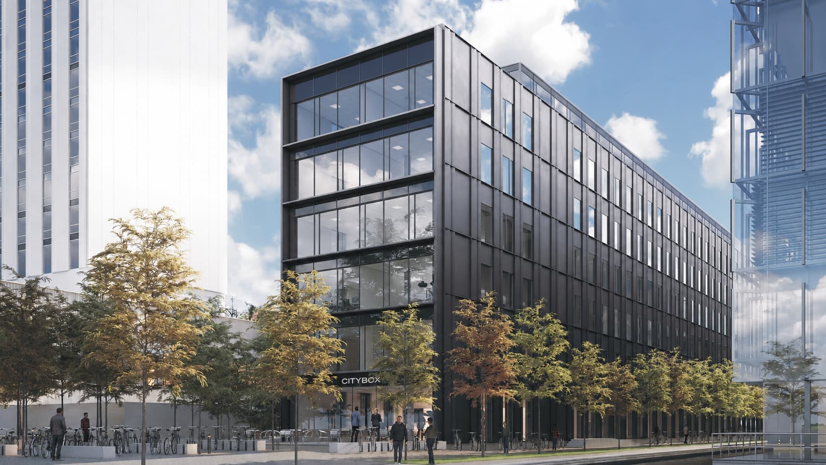 Picture of facade of the future Citybox Copenhagen