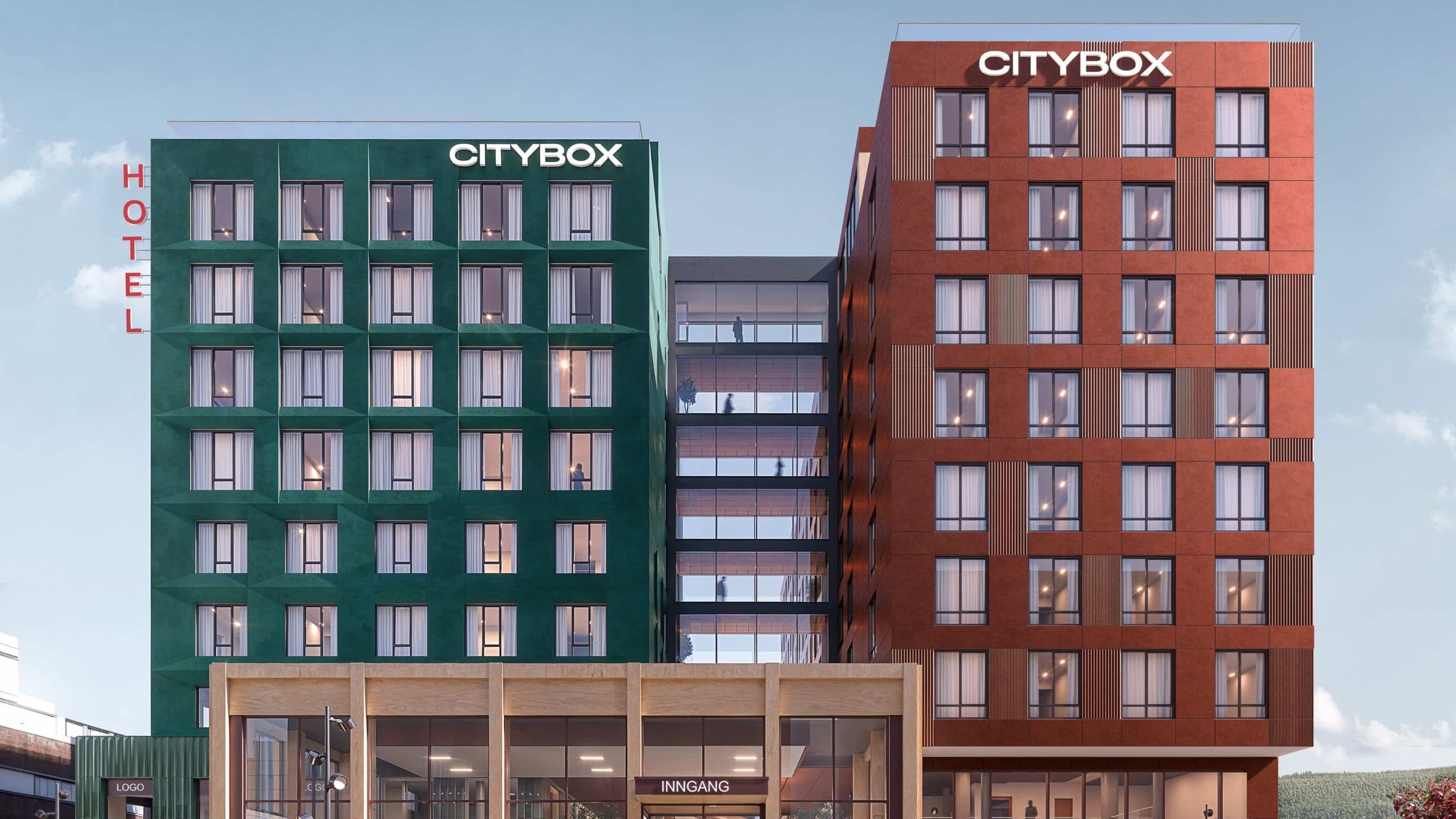 Citybox Tromsø facade renderings